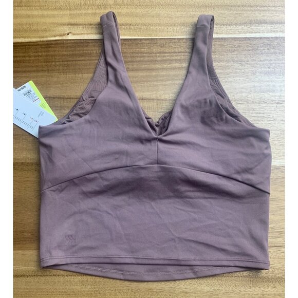 All In Motion Womens Activewear Light Brown V-Neck Crop Top Athletic Size Small - Picture 7 of 14
